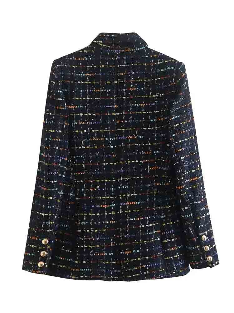 KLKXMYT TRAF Women's Blazer Set Woman 2 Pieces Suit 2023 Autumn Fashion Woollen Blazers Shorts Two Piece Sets Womens Outfits